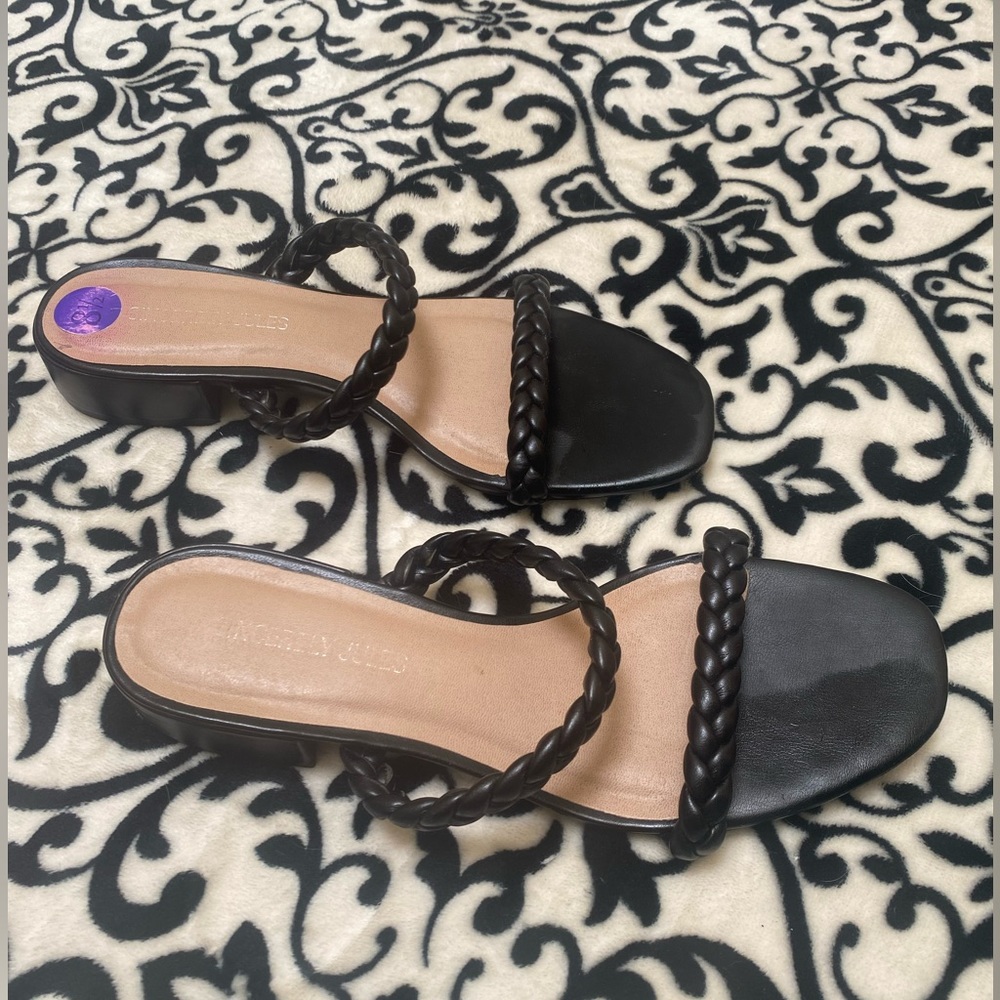 Black strappy sandals